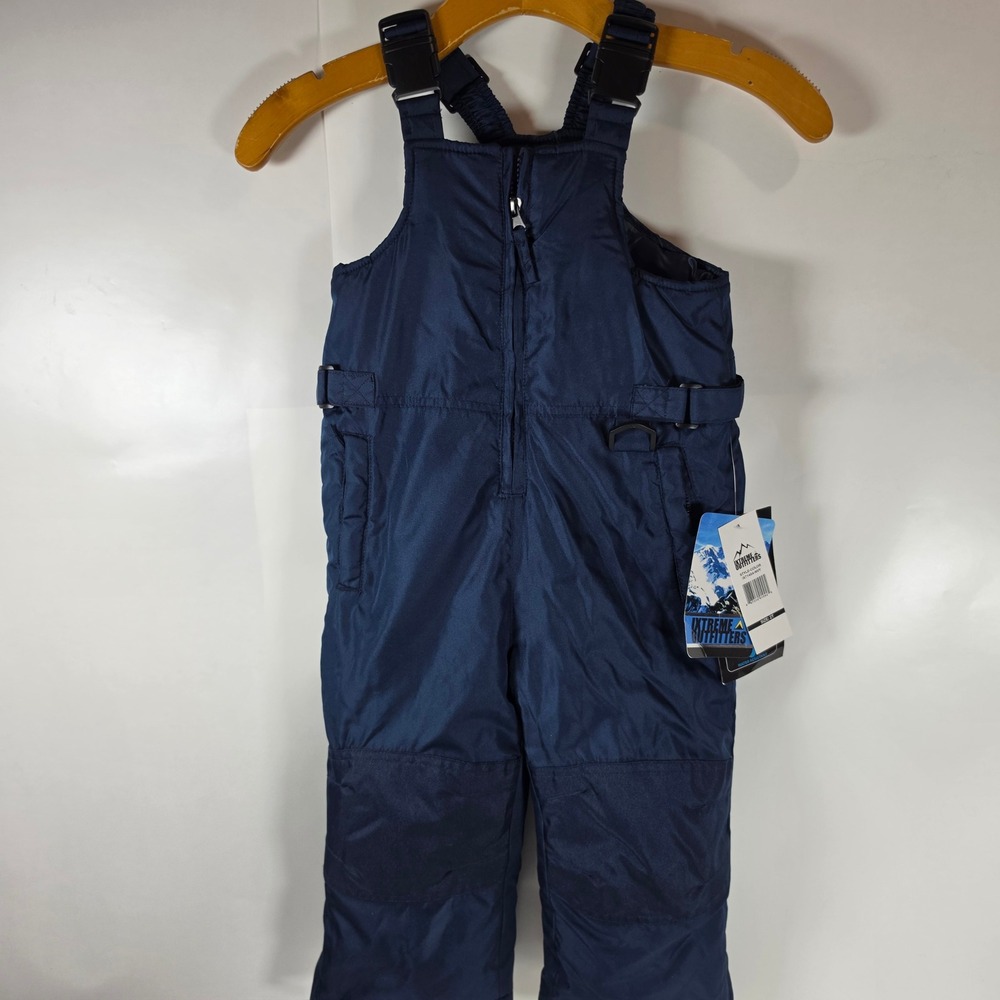 Ixtreme Kids Snow Bibs Toddler Size 2T Navy Blue Ski Pants Overalls IX71464-NVY